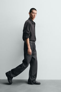 LOOSE FLARE FIT JEANS - Zara фото 5