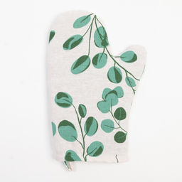 Набор кухонный Доляна «Эвкалипт»: варежка 20×27 см, прихватка 19×19 см, 100% хлопок