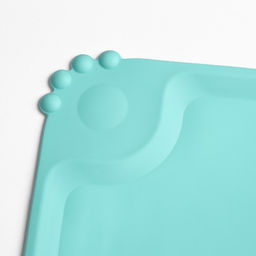 Коврик силиконовый под миску, 47 х 30 см, бирюзовый - Пижон фото 4