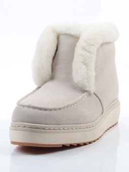 04-5603-9 MILK Ботинки зимние женские (натуральная кожа, 100% шерсть)