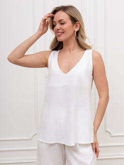 Блузка (топ) Сибелла-4 из вискозы со льном