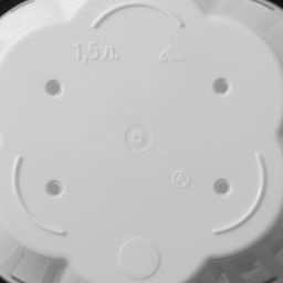 Цена за 2 шт. Горшок для цветов с поддоном «Восторг», 1.5 л, пластиковый, белый