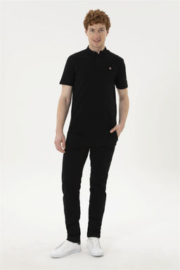 Мужская черная базовая футболка - U.s. polo assn фото 4