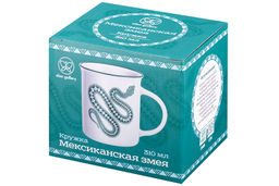 Кружка 310 мл 11,5*8,5*9 см Мексиканская змея белая, NEW BONE CHINA - Elan gallery фото 6