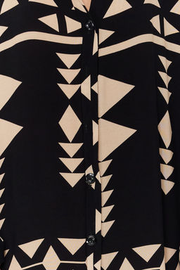 TRENDYOLMILLA Mavi Bask?l? Midi Genis Kseim Bordur Desen Detayl? Dokuma Elbise Dokuma Elbise TWOSS24EL01019 фото 4