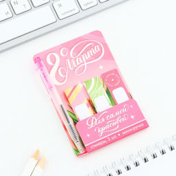 Цена за 3 шт. Подарочный набор, мини ручка и стикеры-закладки 20 л С 8 Марта