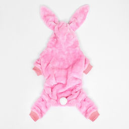 Комбинезон Зайка с капюшоном, размер L (ДС 35 см, ОГ 45 см, ОШ 35 см), розовый - Simaland фото 9