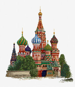 Набор для вышивания Thea Gouverneur 513 Собор Василия Блаженного 34 х 37 см