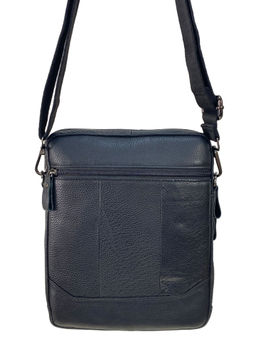 Сумка мужская из натуральной кожи, цвет черный - Greta фото 2