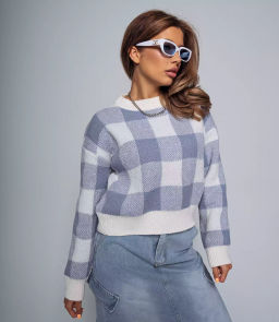 Свитер #КТ22221, голубой - Dommod фото 3