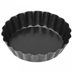 Форма для выпечки с антипригарным покрытием д10см h1,9см "Ромашка", волнистый борт, съемное дно (Китай)