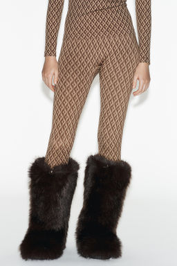 THERMOLITE® CORE JACQUARD THERMAL LEGGINGS SKI COLLECTION - Zara фото 10