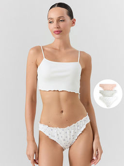 Трусы слипы женские в наборе, 3 шт