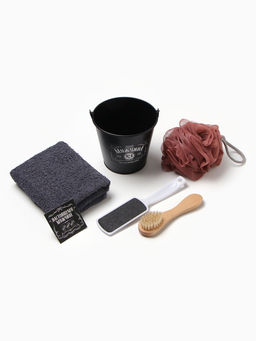 Набор подарочный «Этель. Мужчина №1», полотенце, мочалка, щётка