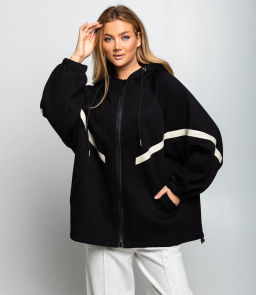 Толстовка #КТ5993, чёрный