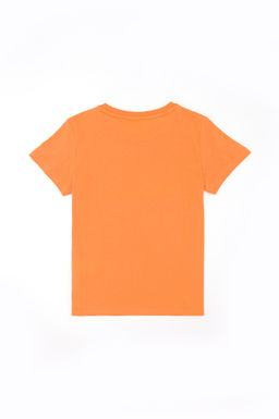 Детская оранжевая футболка с круглым вырезом Неожиданная скидка в корзине - U.s. polo assn фото 5
