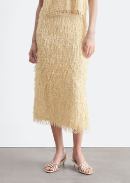 Falda l?piz con flecos - H&m фото 6