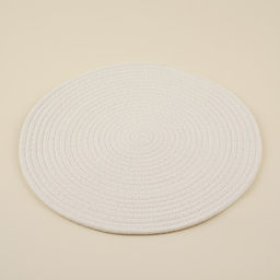 Салфетка сервировочная на стол SL Home, хлопок, d=38 см, белая