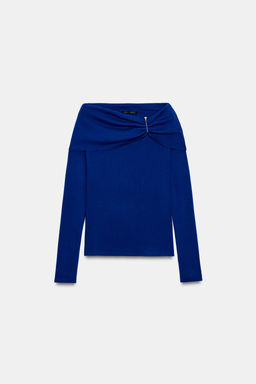 TOP SOFT HEBILLA / Azul?n - Zara фото 7