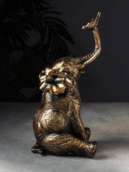 Фигурка полистоун «Слон с птичкой», 28×14×14 см