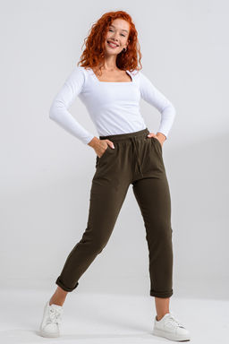 Брюки женские Натали 67168/1 из хлопка с эластаном  фото 12