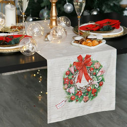 Дорожка на стол Этель Новогоднее настроение 40х147 см, 100% хл, саржа 190 гр/м2