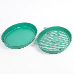 Туалет с сеткой Киса, 37 х 27 х 4 см, зелёный - Пижон фото 2