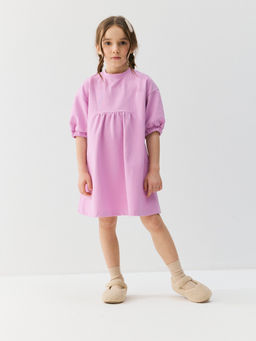 Платье из джинскота Сиреневый крокус