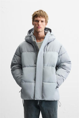 HOODED PUFFER JACKET - Zara фото 9
