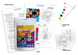 ФРЕЯ CMF-PNBM-007 Набор для раскрашивания по номерам (на магните) 9 х 9 см Ну, погоди! Комикс