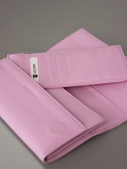 LACCOMA кошелек LA-1098-фиолетовый натуральная кожа  фото 5