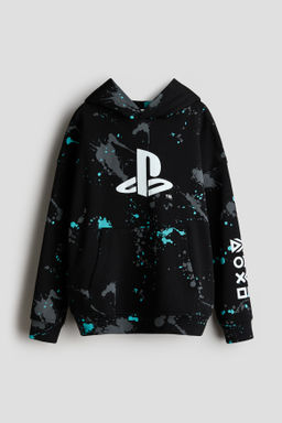Sudadera estampada con capucha