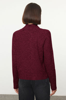 Gri Yunlu Dik Yaka Triko Kazak TWOAW25KZ00043 - Trendyolmilla фото 14