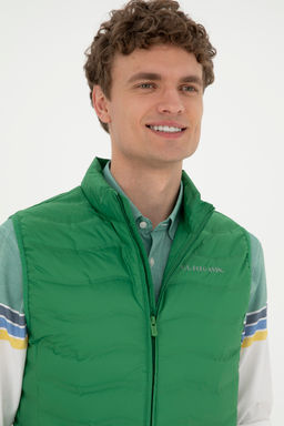 U. S. Polo Assn / Мужской зеленый жилет - U.s. polo assn фото 9