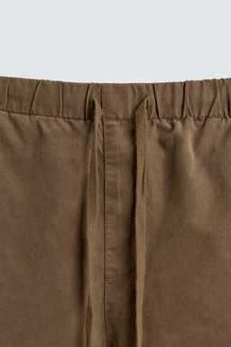 LYOCELL-COTTON RELAXED FIT BERMUDA SHORTS - Zara фото 9