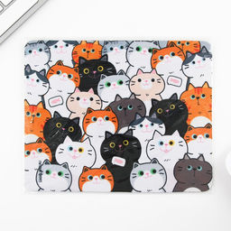 Коврик для компьютерной мыши «Котята», 22×18 см