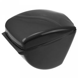 Держатель для туалетной бумаги пластмассовый "Волна" 16х13х11,5см, черный (Россия)