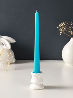 Набор свечей античных, 2.3×24.5 см, 5 ч, 55 г, 2 шт., синий