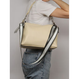 Сумка женская искусственная кожа ADEL-304/3в/ММ, 2 отд/плеч рем-стропа, бежевый 259989 - Adelia фото 5