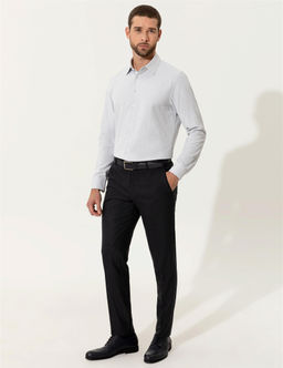 Gri Slim Fit Uzun Kollu G_mlek - Pierre cardin фото 4