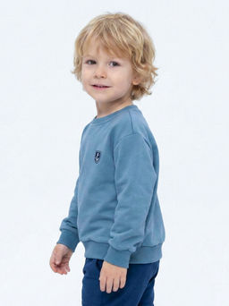 Свитшот для малышей 22-7115 серый - Mini maxi фото 8