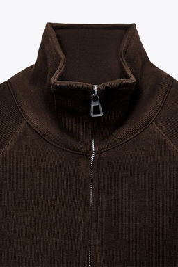 SOFT ZIP-UP SWEATSHIRT - Zara фото 9