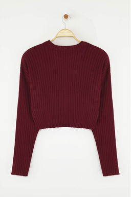 TRENDYOLMILLA Tas Super Crop Basic Triko Kazak TWOAW23KZ01068
