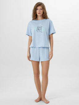 Комплект домашний женский с надписью Звуки заканчивающихся выходных