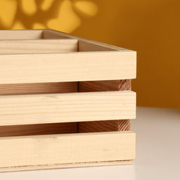 Подарочный ящик, 25×22×8.5 см, деревянный, 4 отсека