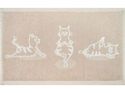 Полотенце махровое 1с105.513ж2 Йога-кот(лён3) 50х30 см