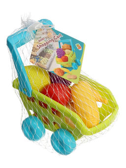 Продуктовая тележка «Магазинчик», с овощами и фруктами, 9 предметов