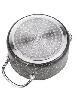 Кастрюля из алюм. с мрам. покр., ч, 0,8л. (14см) НМ 7764 - Hoffmann фото 2