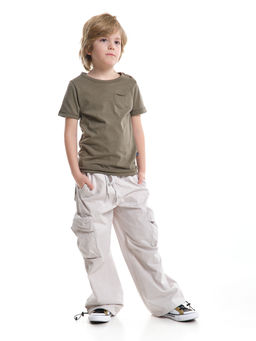 Футболка с карманом UD 7886 хаки - Mini maxi фото 4