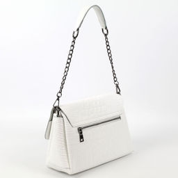 Женская кожаная сумка через плечо под крокодила 0107-3 - Cidirro фото 4